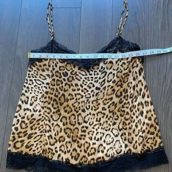ZARA Leopard Print Lace Trimmed Cami - Picture 10 of 12